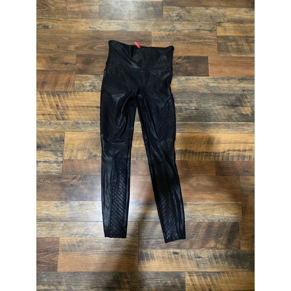 Spanx Faux Leather Moto Leggings‎